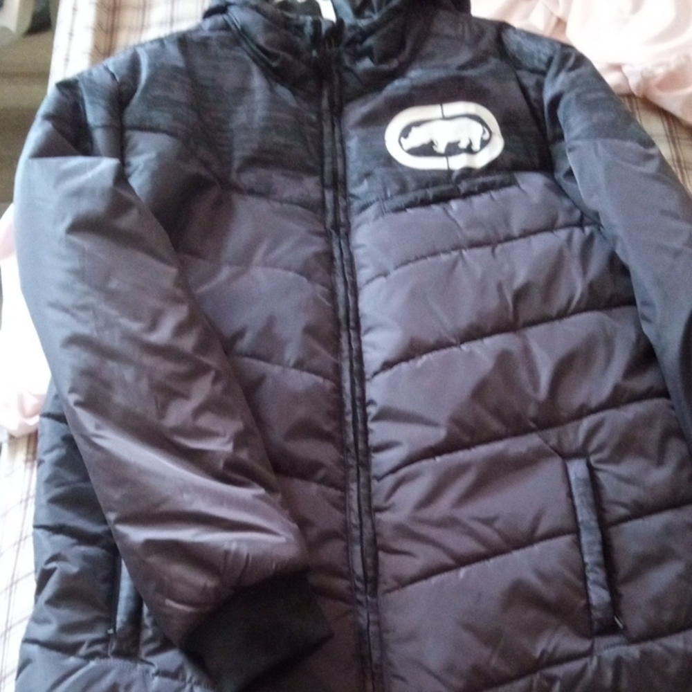 Ecko Unlimited Black Puffer Jacket